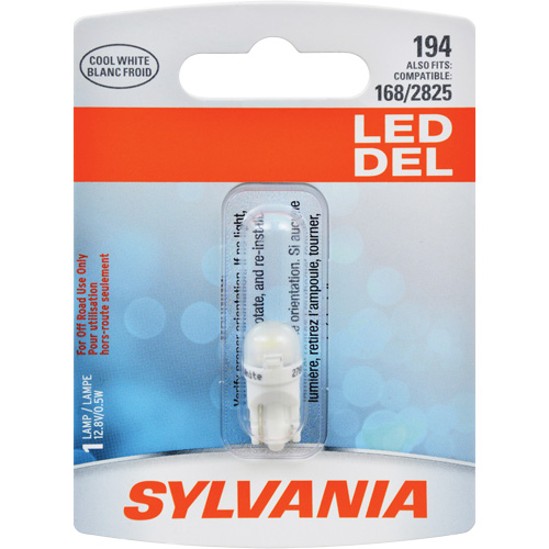 194 Mini Automotive Bulb, LED, 0.5 W/12.8 W, White Pathway Supply LP