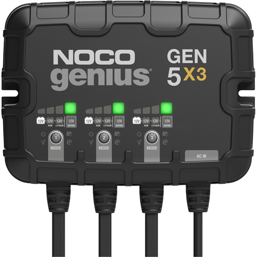 Chargeur de batterie embarqu&eacute; &agrave; 3 sorties de 15 amp&egrave;res Gen5X3 Genius Pathway Supply LP