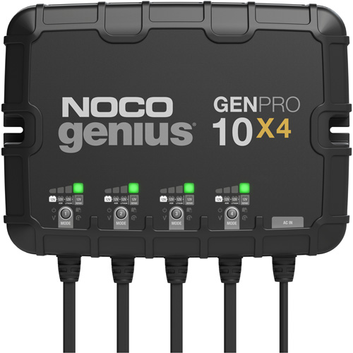 Chargeur de batterie embarqu&eacute; &agrave; 4 sorties de 40 amp&egrave;res GenPro10X4 Genius Pathway Supply LP