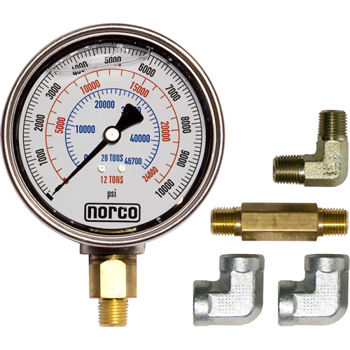 Hydraulic Gauge with Fittings, 4" , Bottom Mount, Analogue Pathway Supply LP