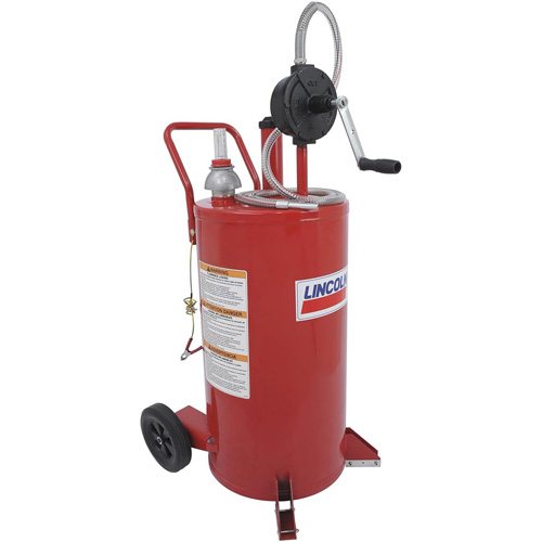 25-Gallon Steel Fuel Caddy with 2-Way Rotary Pump Pathway Supply LP