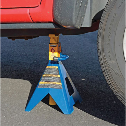 Jack Stand, Locking Handle/Ratchet, 6 tons Capacity, 25-1/4" H Pathway Supply LP