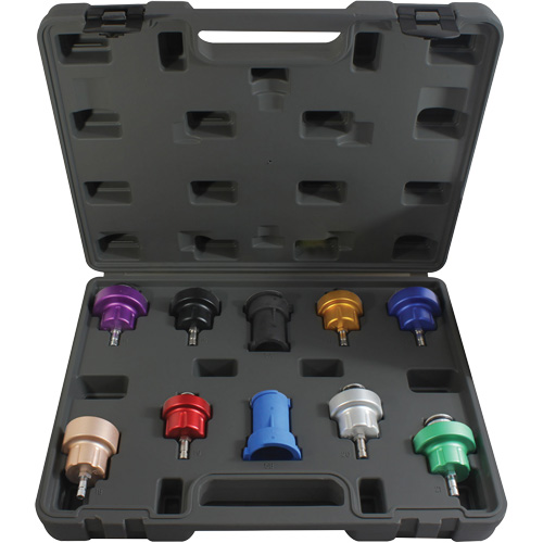Trousse d'adaptateur pour test de pression du syst&egrave;me de refroidissement 10 mcx Pathway Supply LP