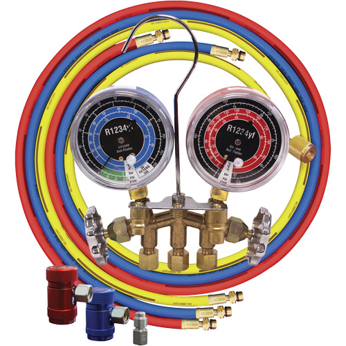 Jeu de manom&egrave;tres collecteurs en laiton avec coupleurs Pathway Supply LP