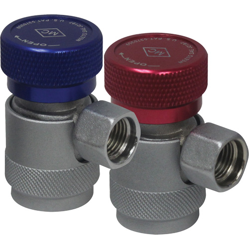 Coupleur rapide manuel R134a c&ocirc;t&eacute; basse pression avec verrouillage de s&eacute;curit&eacute; Pathway Supply LP