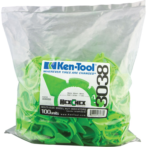 HexChex Multi-Size Loose Wheel Nut Indicator Pathway Supply LP