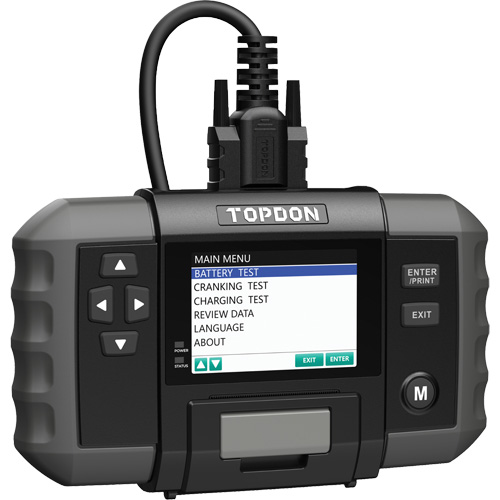 BT600 12V Battery & 12V/24V System Tester with Built-in Printer Pathway Supply LP