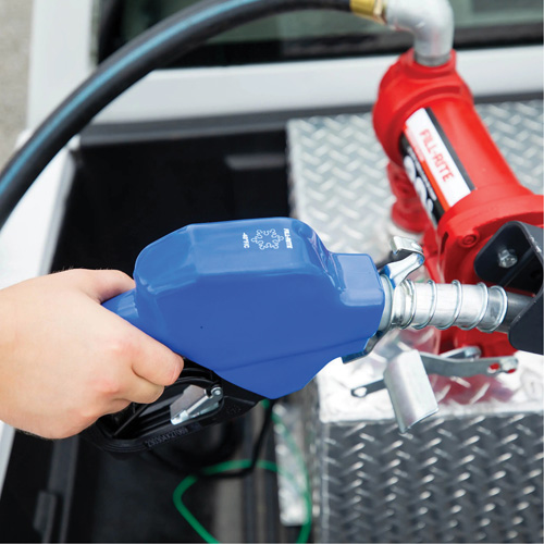 Blue Cold Weather Automatic Diesel Spout Nozzle Pathway Supply LP
