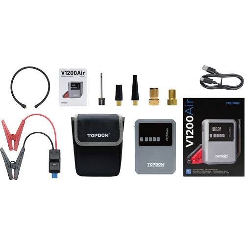 V1200Air 2-in-1 1200 Peak Amp Jump Starter & Tire Inflator Pathway Supply LP