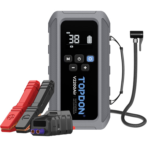 V2200Air 2-in-1 2200 Peak Amp Jump Starter & Tire Inflator Pathway Supply LP