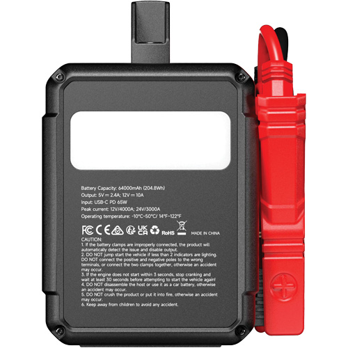 V4000 HD 12V/24V 4000A Jump Starter Pathway Supply LP