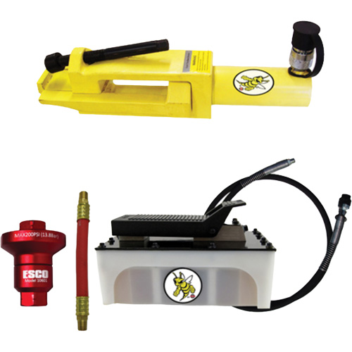 Ensemble de brise-talon pour pneus g&eacute;ants/&eacute;quipement de terrassement Yellow Jackit Pathway Supply LP