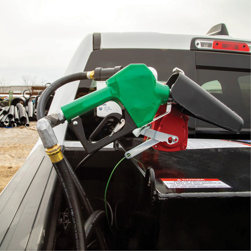 Green Automatic Gasoline Spout Nozzle Pathway Supply LP