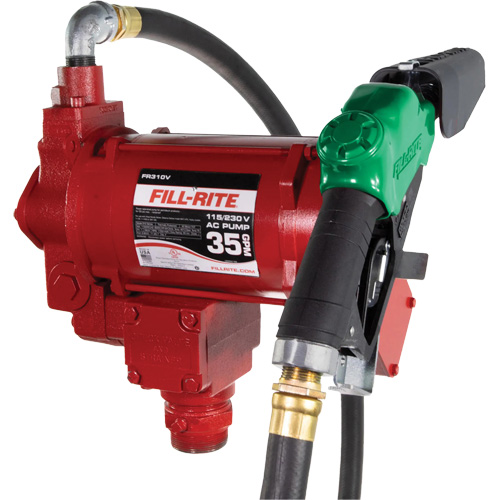Pompe de transfert de carburant 115/230 V c. a. avec pistolet Pathway Supply LP