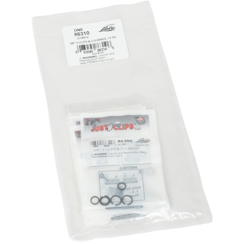 3/8" Clips & O-Rings Set - Bulk Pathway Supply LP