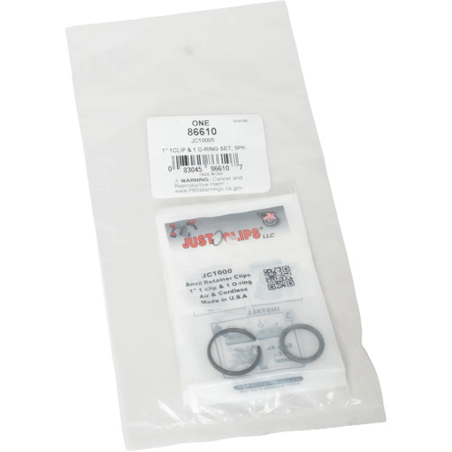 1" Clips & O-Rings Set - Bulk Pathway Supply LP