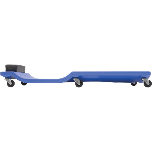 Chariot de visite bas en plastique bleu Pathway Supply LP