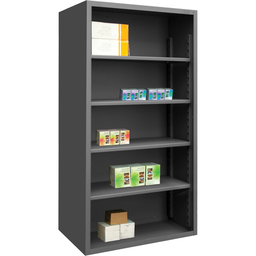 Heavy-Duty Shelving, Steel, Bolted, 850 lbs. Capacity, 48" W x 72" H x 18" D Pathway Supply LP