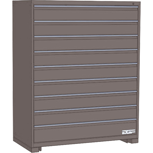 Modular Drawer Cabinet, 9 Drawers, 24" W x 28" D x 60" H, Grey Pathway Supply LP