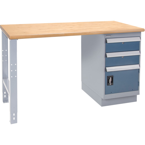 &eacute;tabli industriel, Porte a/combinaison de tiroirs, Cap 1000 lb, 72" la x 36" p, 34" h Pathway Supply LP
