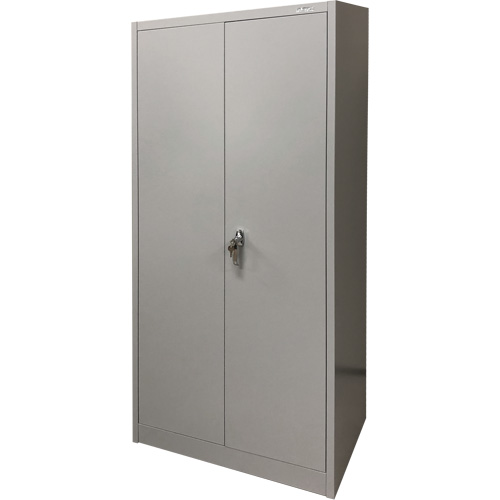 Storage Cabinet, Steel, 4 Shelves, 66" H x 30" W x 15" D, Grey Pathway Supply LP