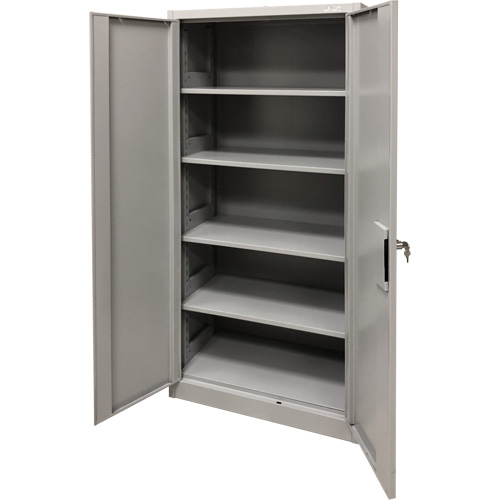 Storage Cabinet, Steel, 4 Shelves, 78" H x 36" W x 24" D, Grey Pathway Supply LP