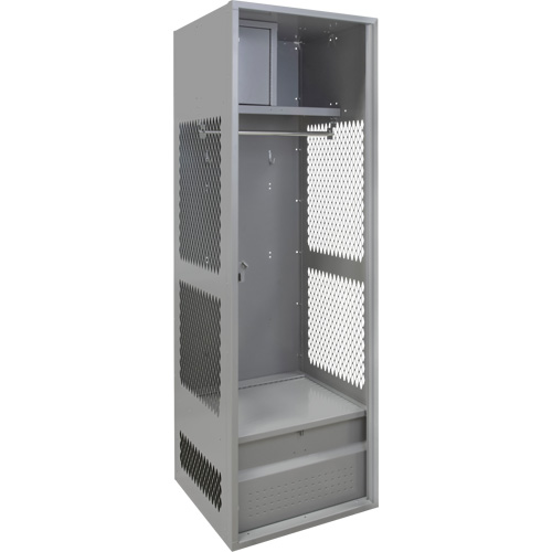 Gear Locker, Steel, 24" W x 24" D x 72" H, Grey Pathway Supply LP
