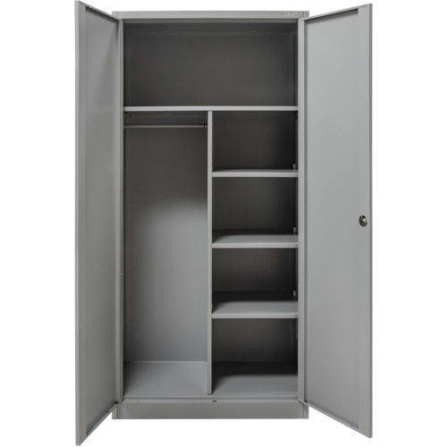 Combination Storage Cabinet, 36" W x 18" D x 72" H, Grey Pathway Supply LP