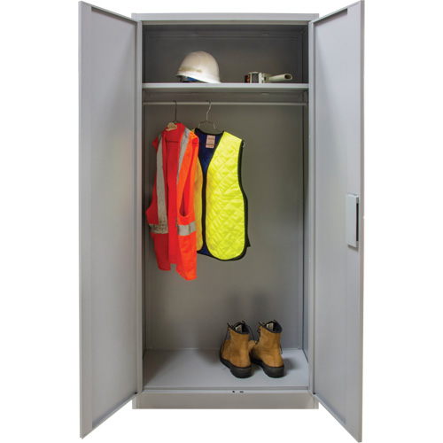 Armoire garde-robe, Acier, 36" la x 18" p x 72" h, Gris Pathway Supply LP