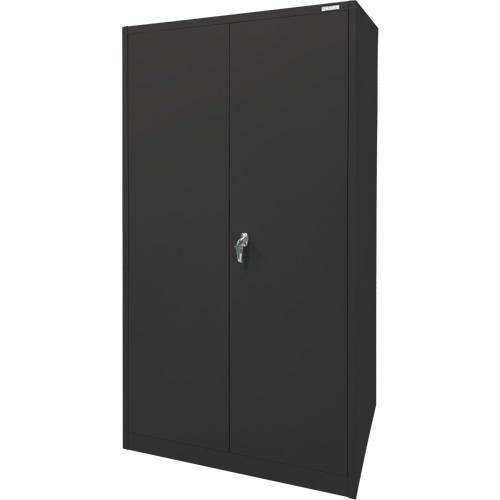 Armoire d'entreposage, Acier, 4 Tablettes, 78" h x 36" la x 24" P, Noir Pathway Supply LP