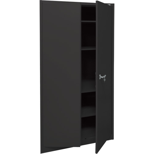 Armoire d'entreposage, Acier, 4 Tablettes, 78" h x 36" la x 24" P, Noir Pathway Supply LP