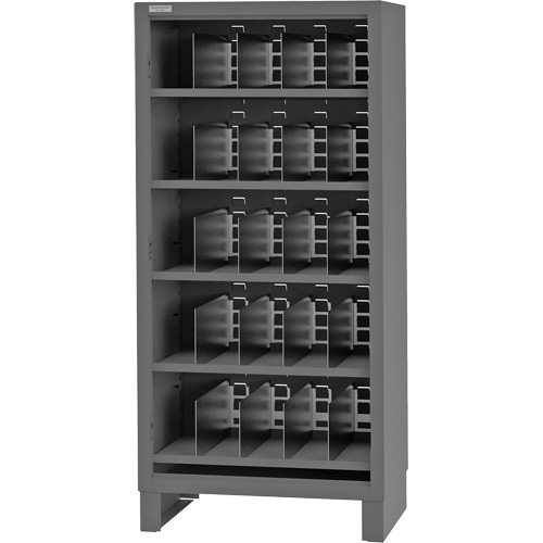 Armoire robuste &agrave; façade ouverte avec s&eacute;parateurs, Acier, 0 tiroirs, 36" x 24" x 78", Gris Pathway Supply LP