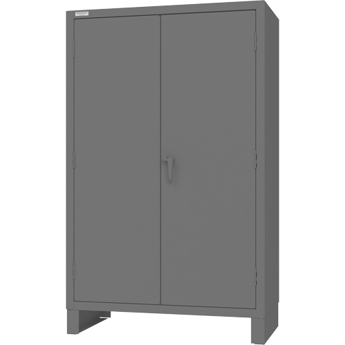 Cabinet with Hanging Bar & Standard Recessed Doors, Steel, 78" H x 48" W x 24" D, Grey Pathway Supply LP