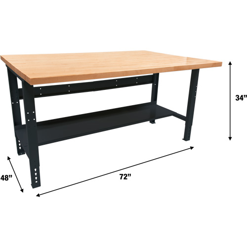 &eacute;tabli modulaire industriel, Cap 1000 lb, 72" la x 48" p Pathway Supply LP
