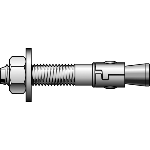 Stainless Steel Power Stud Wedge Anchors, Stainless Steel, 3/4" x 4-1/4" Pathway Supply LP