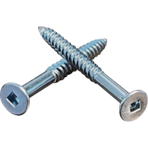 Flat SOC Wood Screws, #10 x 2" L, Zinc Plated Pathway Supply LP