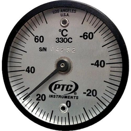 Thermom&egrave;tre de surface magn&eacute;tique, Contact, Analogique, -56.7-21.1°F (-70-70°C) Pathway Supply LP