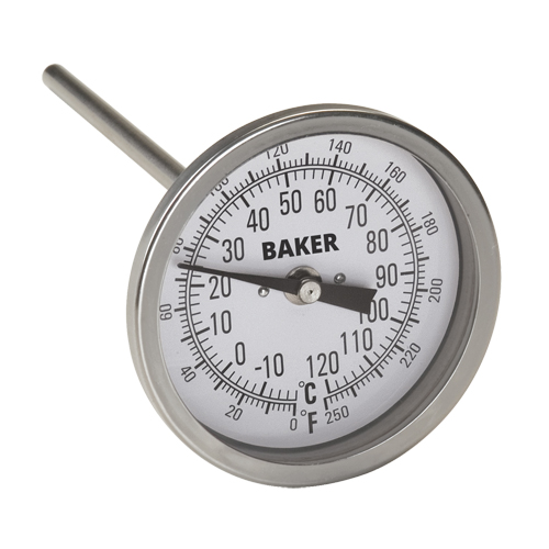 Bi-Metal Thermometers, Contact, Analogue, 0-250°F (-20-120°C) Pathway Supply LP