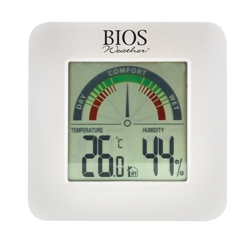Hygrom&egrave;tres int&eacute;rieurs avec indicateur de confort BIOS, Contact, Num&eacute;rique, -58-158°F (-50-70°C) Pathway Supply LP