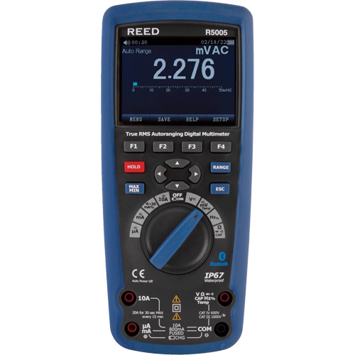 True RMS Industrial Multimeter, AC/DC Voltage, AC/DC Current Pathway Supply LP