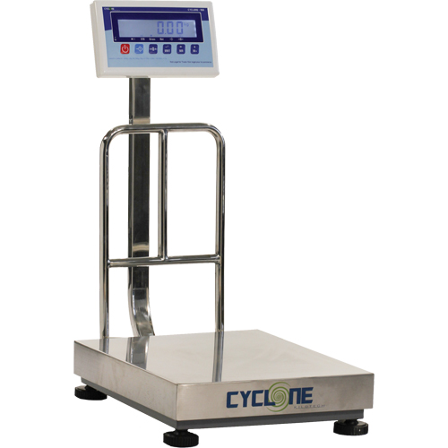 Balance &agrave; plateforme et d'&eacute;tabli Cyclone 150, Capacit&eacute; de 300 lb / 150 kg, 15-3/4" lo x 19-7/10" la Pathway Supply LP
