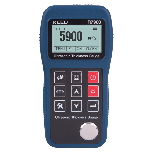 Jauge d'&eacute;paisseur ultrasonique avec certificat de calibration, Affichage Num&eacute;rique, Ultrason, gamme de 0,03" - 15,7" (0,65 mm - 400 mm) Pathway Supply LP