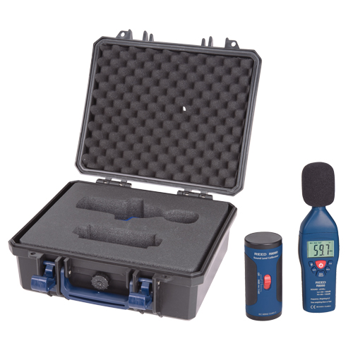 Ensemble de sonom&egrave;tre et calibrateur, Gamme de mesure 30 - 130 dB Pathway Supply LP