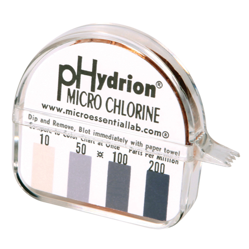 Papier r&eacute;actif Hydrion Chlorine Phydrion CM-240 Pathway Supply LP