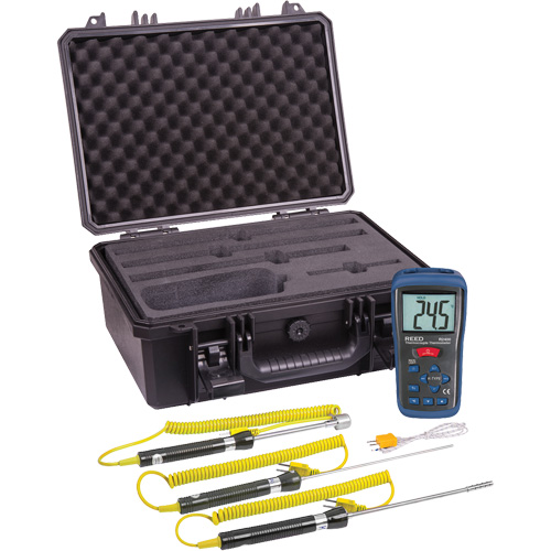 Thermocouple Thermometer Kit, Contact, Digital, -58-2000°F (-50-1300°C) Pathway Supply LP