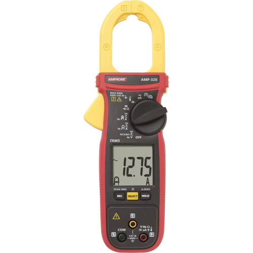 AMP-320 Motor Maintenance TRMS Clamp Meter, AC/DC Voltage, AC/DC Current Pathway Supply LP