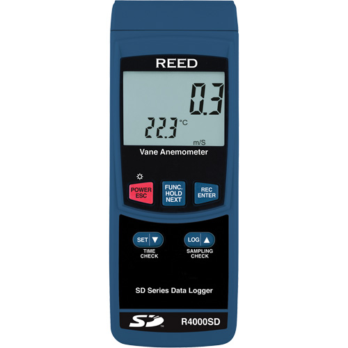 Thermo-Anemometer, Data Logging, 0.4 - 30 m/sec Air Velocity Range Pathway Supply LP
