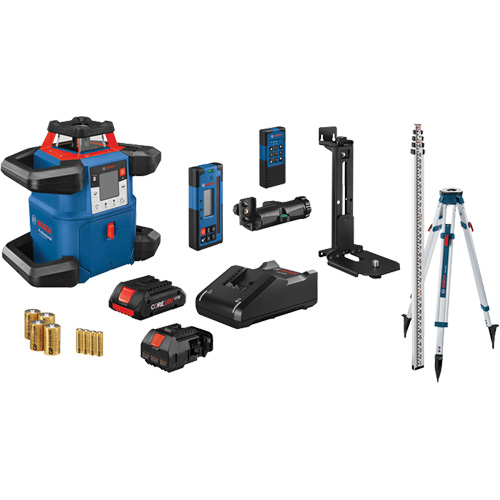 Revolve4000 Connected Self-Leveling Horizontal/Vertical Rotary Laser Kit, 4000' (1219.2 m), 635 Nm Pathway Supply LP