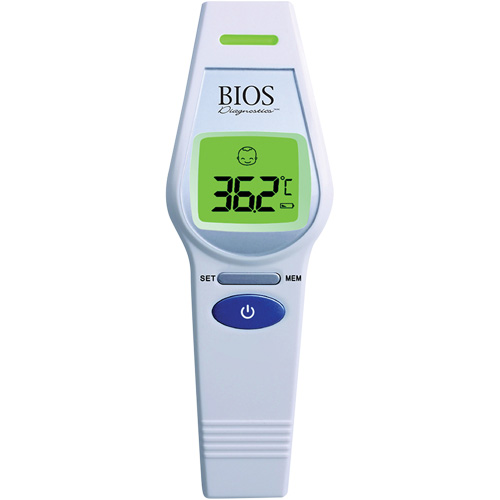 Non-Contact Forehead Thermometer, 0°C - 100.0°C (32.0°F - 212.0°F), Fixed Emmissivity Pathway Supply LP