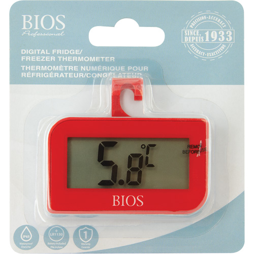 Fridge/Freezer Thermometer, Non-Contact, Digital, -4-122°F (-20-50°C) Pathway Supply LP